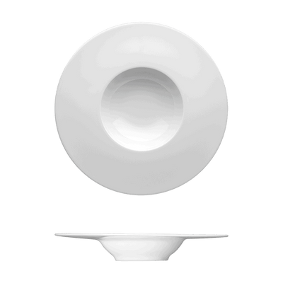 Corby Hall Ecos Deep Gourmet Plate | Catalog Number: 046 1429 | Dimensions: 9 7/8 in (25 cm) 6 fl oz (177 ml)