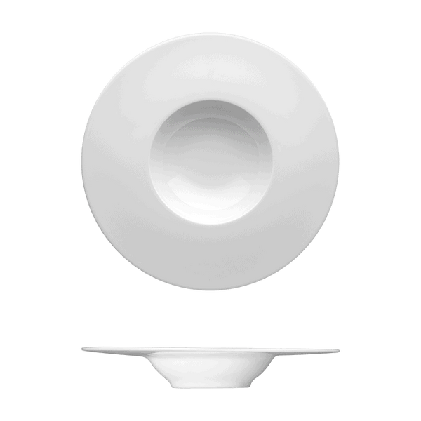 Corby Hall Ecos Deep Gourmet Plate | Catalog Number: 046 1429 | Dimensions: 9 7/8 in (25 cm) 6 fl oz (177 ml)