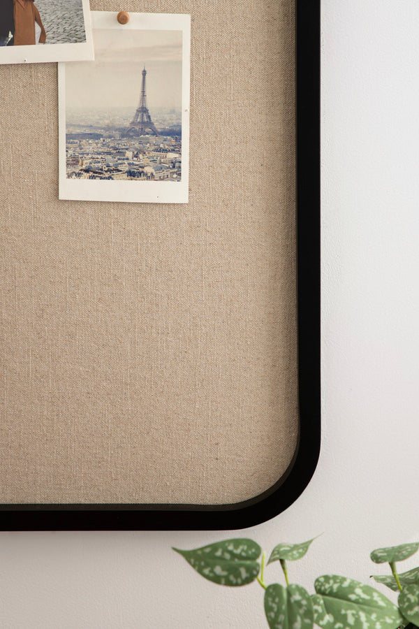 Hutton Wood Framed Fabric Pinboard