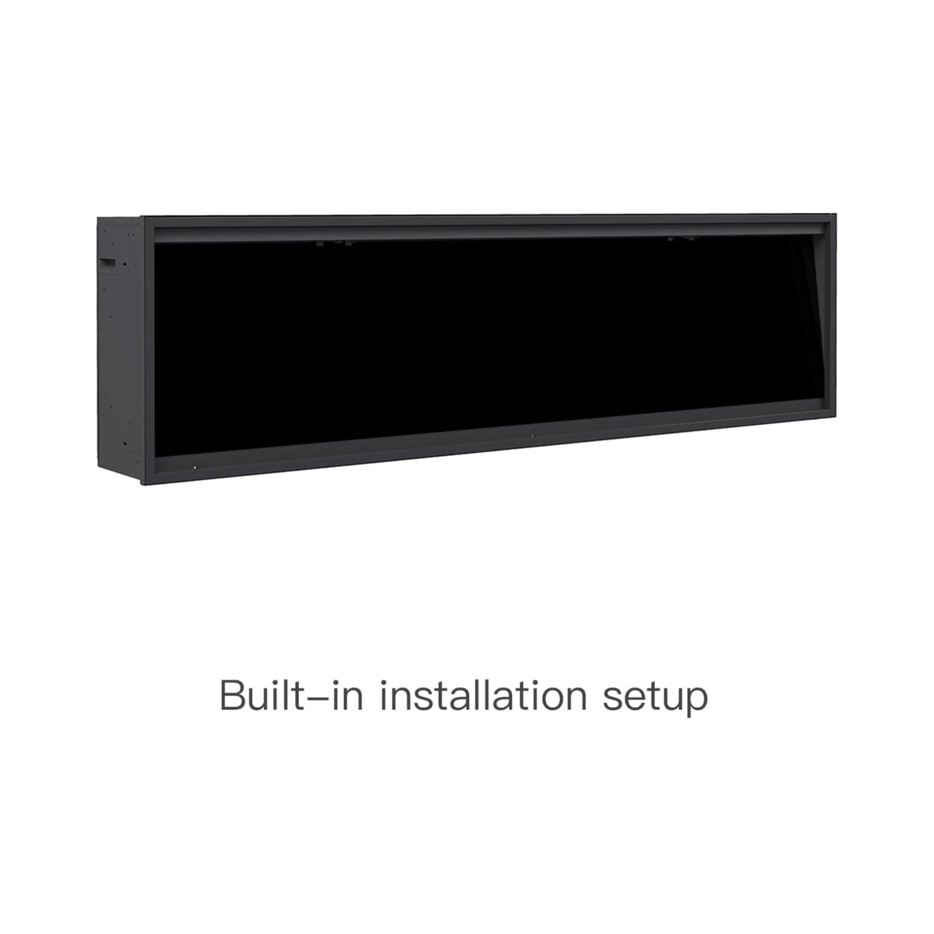 Dynasty Allegro 76-Inch Black Smart Linear Electric Fireplace [DY-BFM76] (SAK56392)