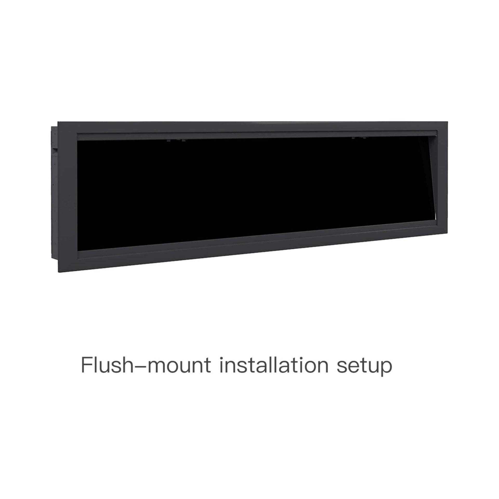 Dynasty Allegro 76-Inch Black Smart Linear Electric Fireplace [DY-BFM76] (SAK56392)