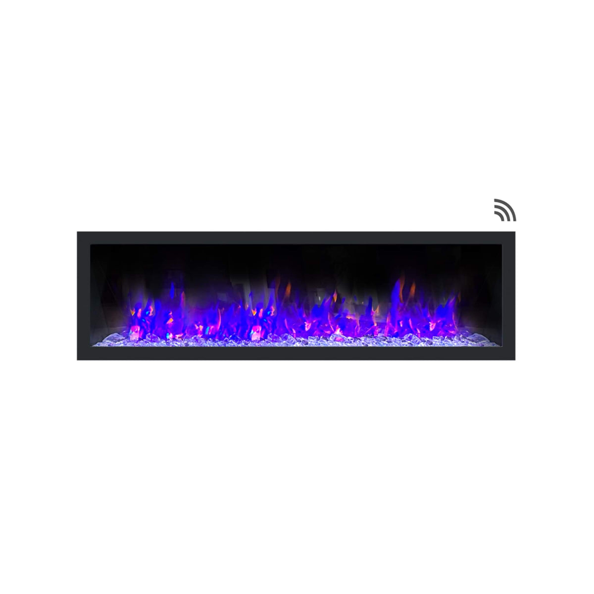 Dynasty Cascade 64-Inch Smart Linear Electric Fireplace With Front Facing Heater [DY-BTX64] (SAK15932)