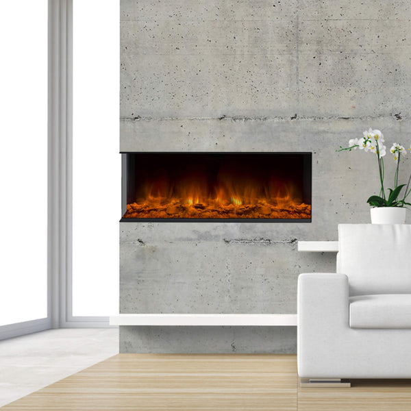 Dynasty Melody 40-Inch Multi-Sided Smart Electric Fireplace With Remote Control [DY-BTS40] (SAK48210)