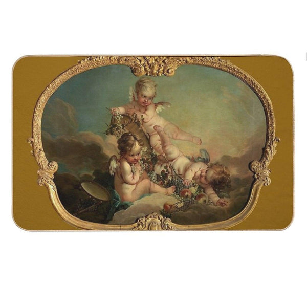 François Boucher Allegory of Autumn Bath Mat
