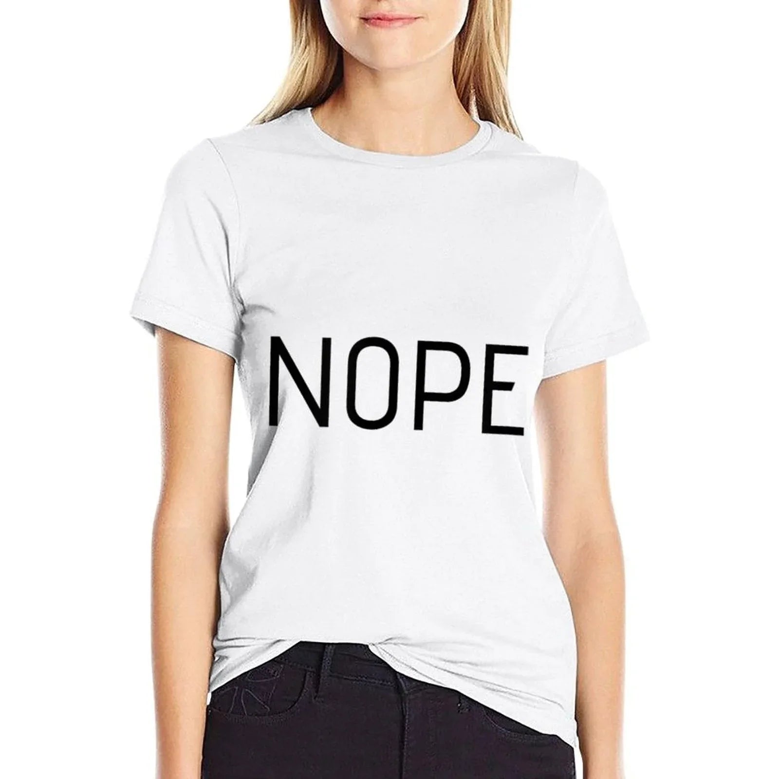 NOPE  Oversized Silhouette T-Shirt