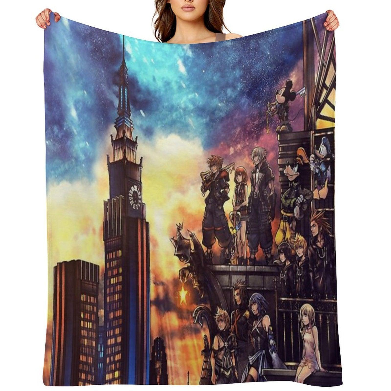 Kingdom Hearts Town Throw Blanket