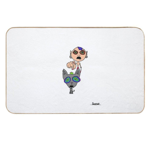 !  Repositionable Bath Mat