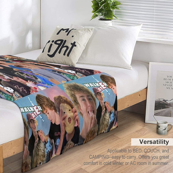 Percy Jackson Walker Scobell Aesthetic Versatility Throw Blanket