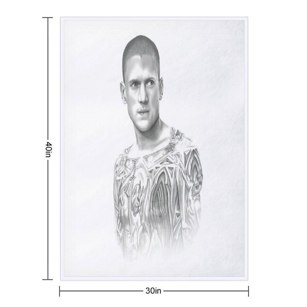 Michael Scofield, Prison Break Fan-art Wrinkle-free Throw Blanket