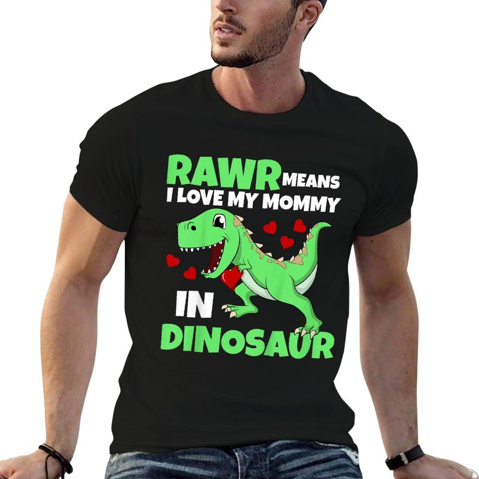 Kids I Love My Mommy Rawr Dinosaur Mom Mother's Day Toddler Boy T-Shirt