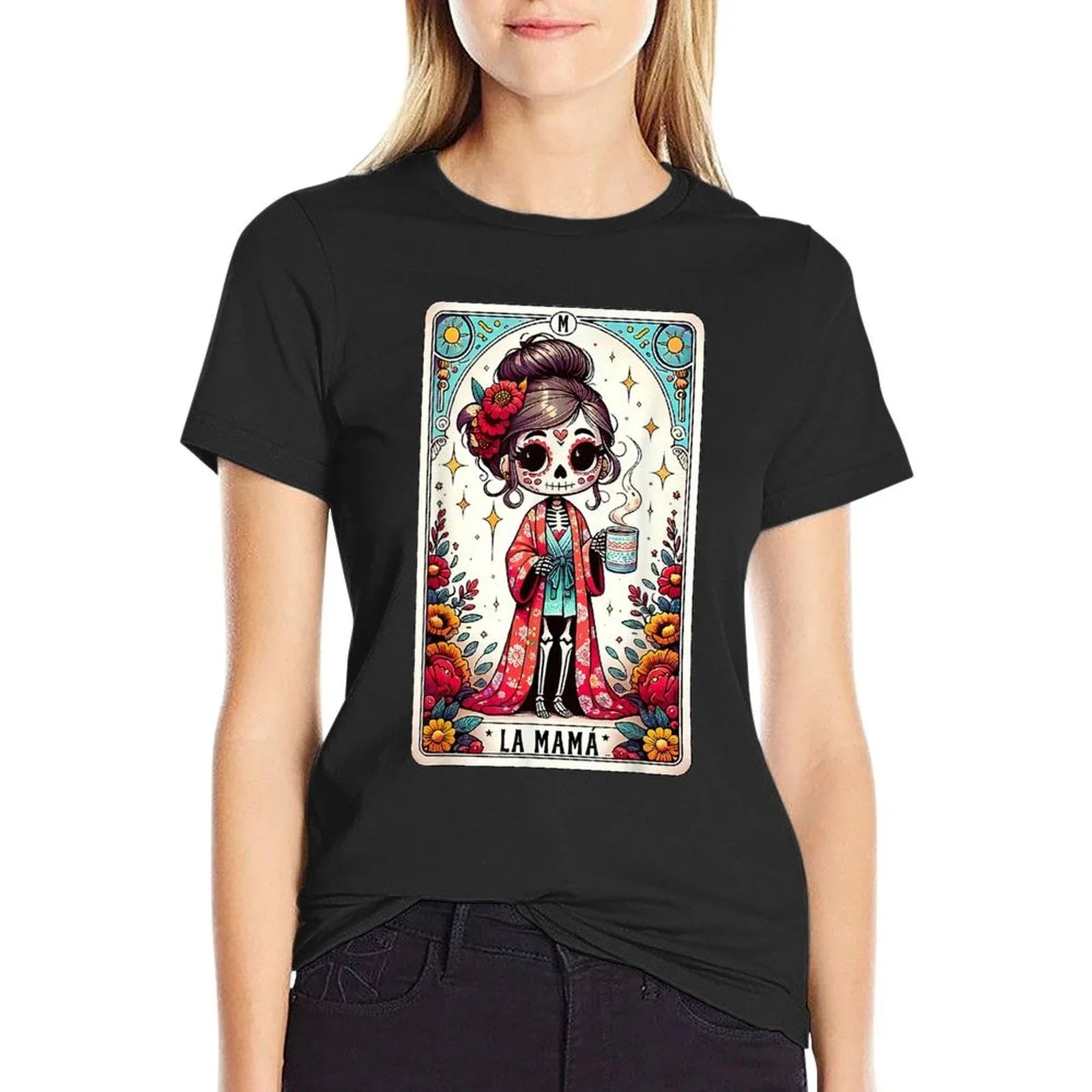 La Mamá Tarot Card Funny Mexican Mom Spanish Mothers Day T-Shirt