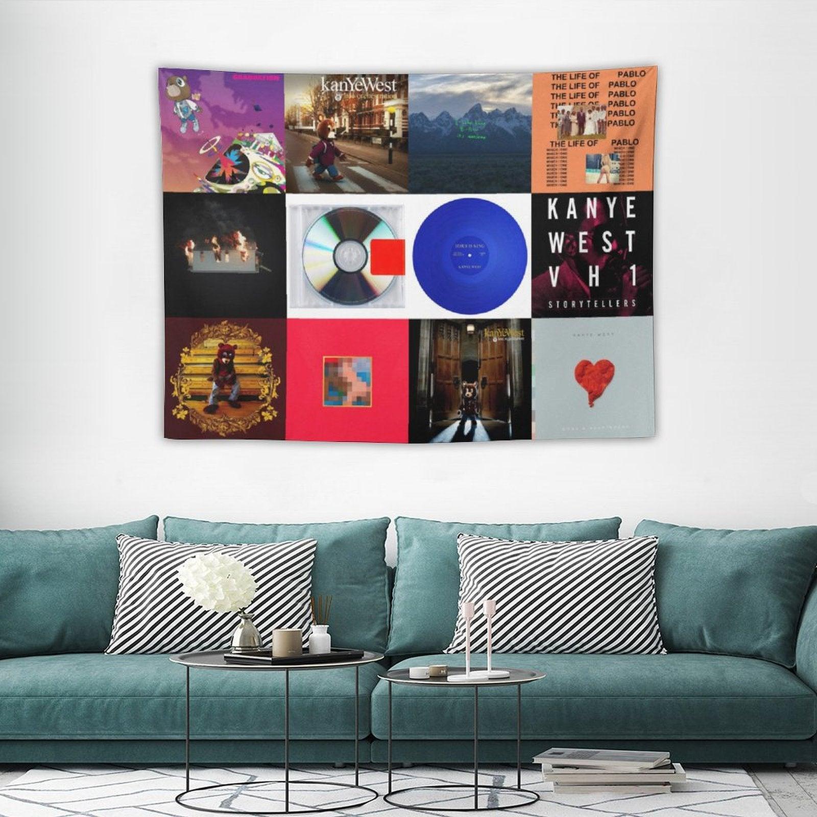 Kanye West Albums Cover Tapestry
