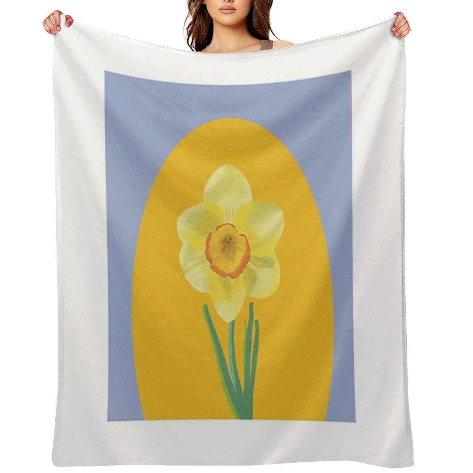 Daffodil Throw Blanket
