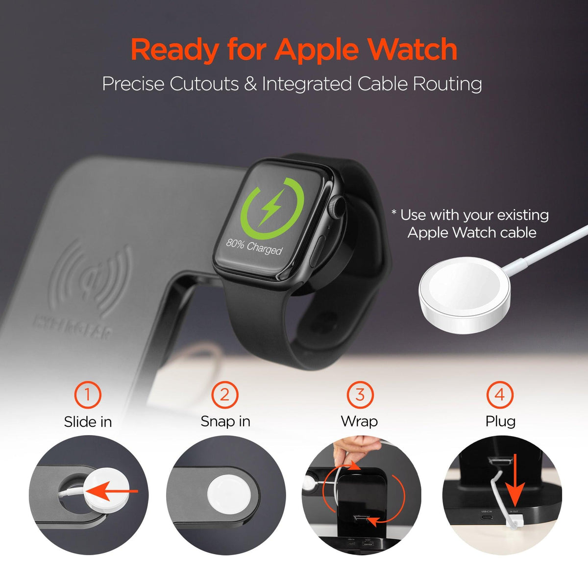 HyperGear 3-in-1 Wireless Charging Dock