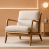 Mid Century Armchair With Premium Velvet Upholstery