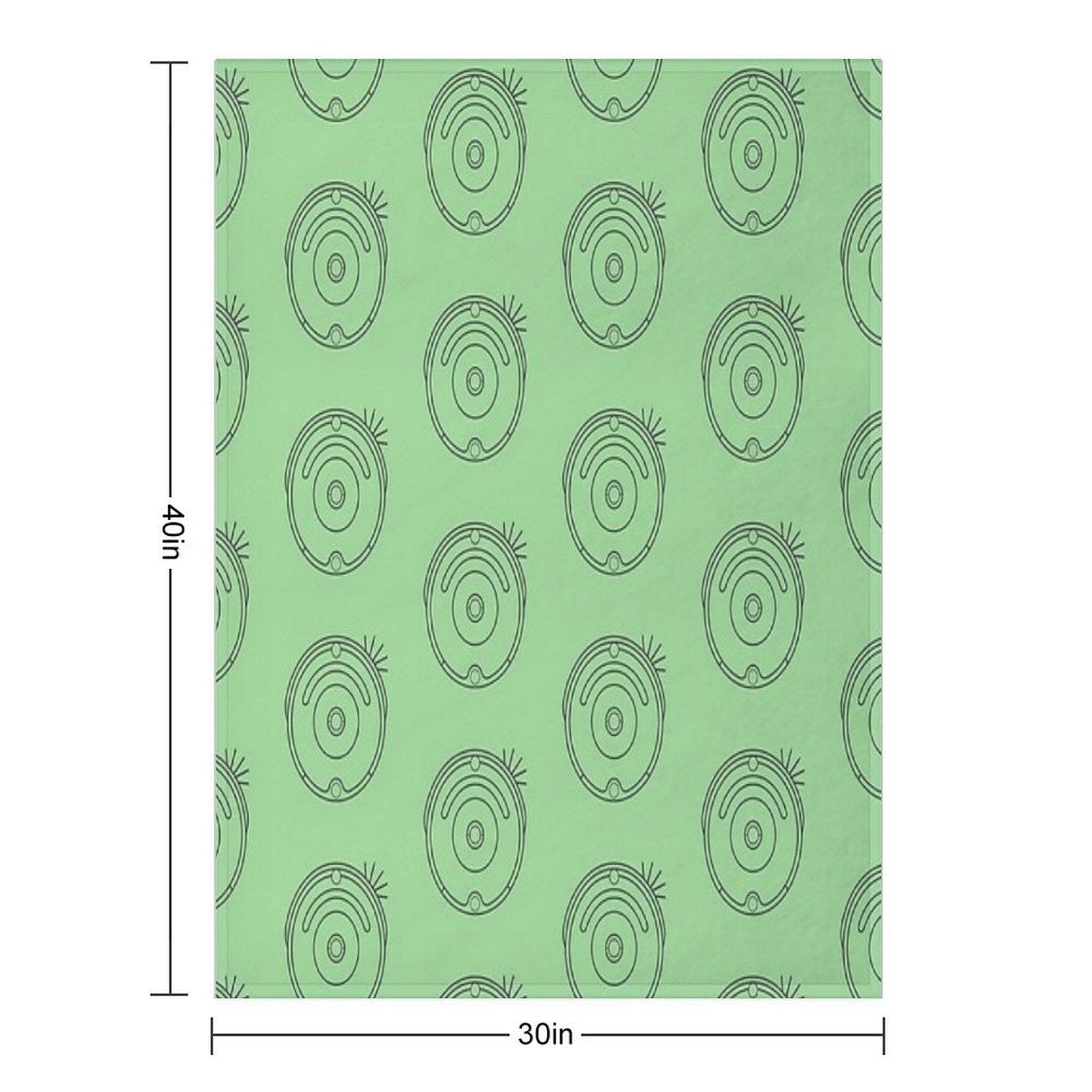 Robot Vacuum Dark Simple Throw Blanket