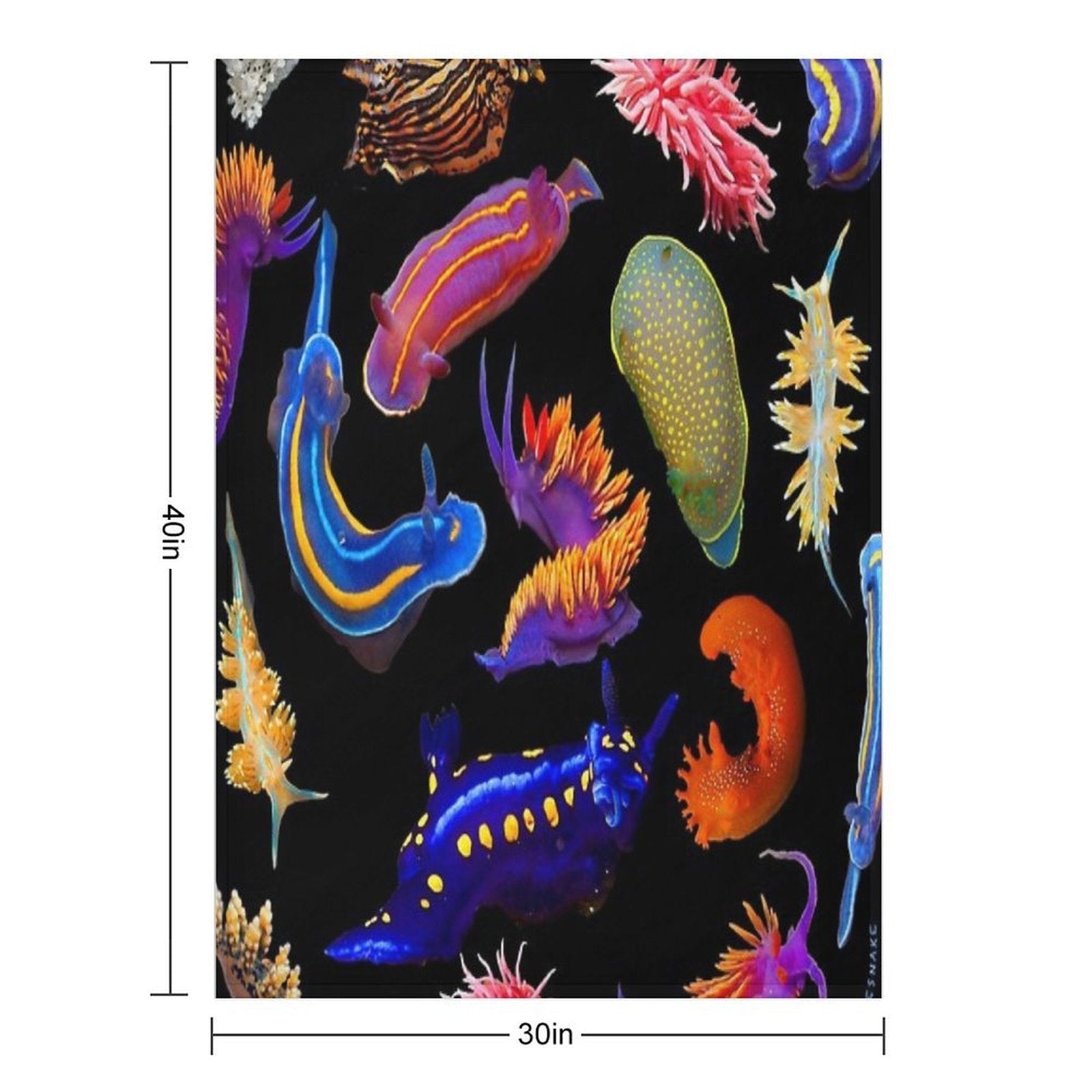 Nudibranchia All-season Throw Blanket