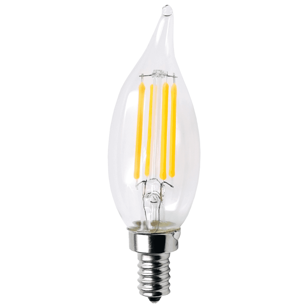 E12 3W LED Filament Candelabra Shape Dimmable Energy Saving 12V Low Voltage Light Bulb
