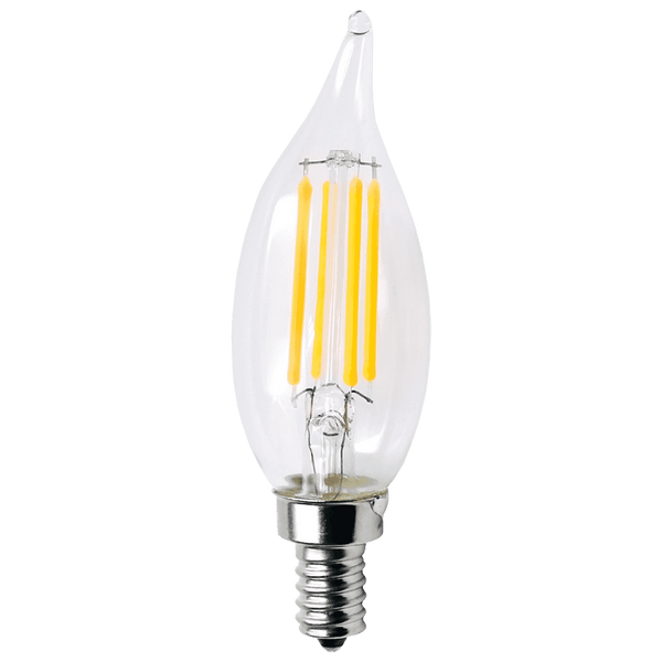 E12 3W LED Filament Candelabra Shape Dimmable Energy Saving 12V Low Voltage Light Bulb