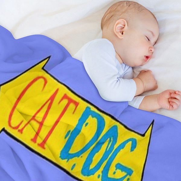CatDog Quick-dry Throw Blanket