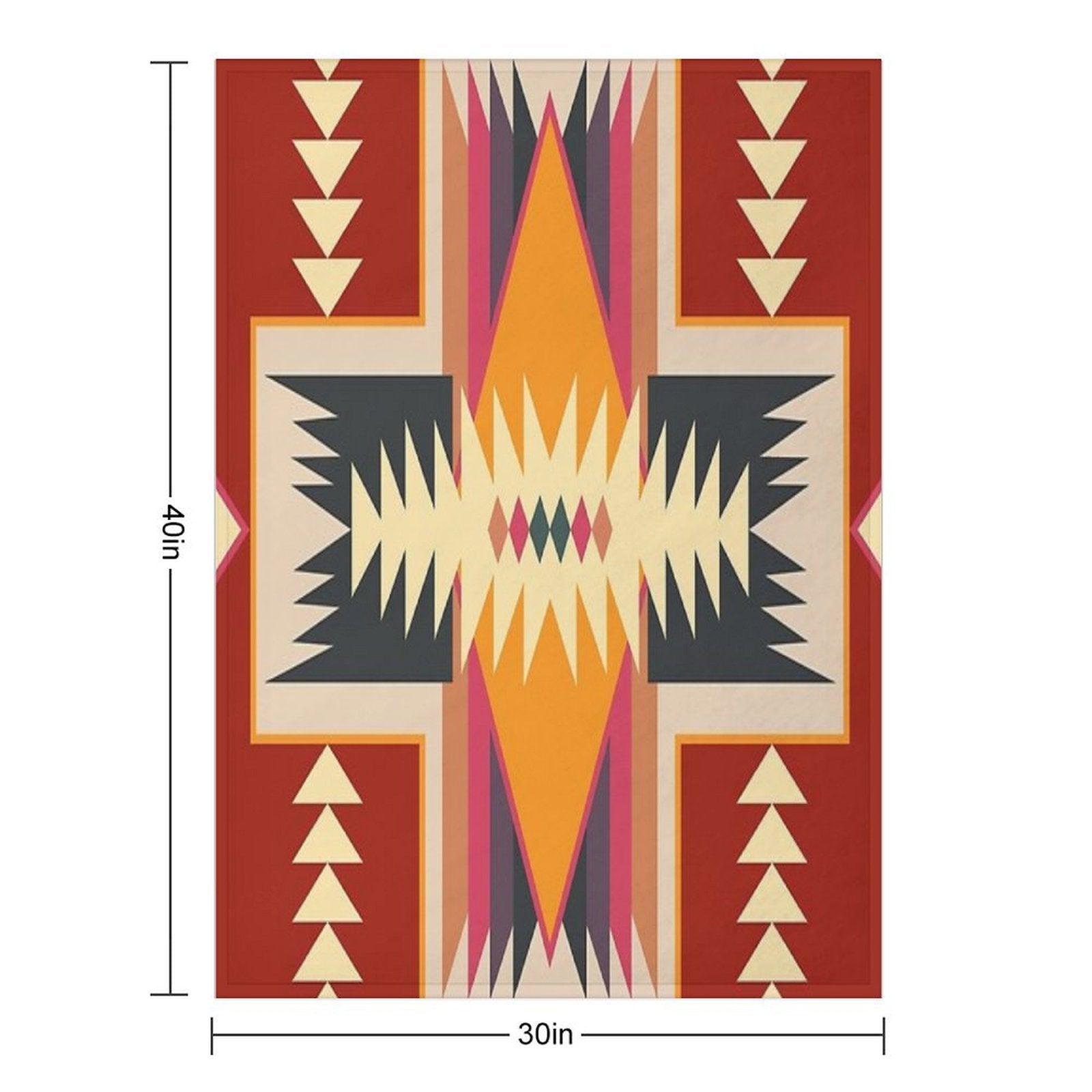 Navajo Design Eight Throw Blanket