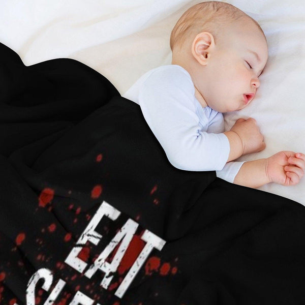 Eat Sleep Serial Killer Documentaries Repeat Crime Lover Throw Blanket