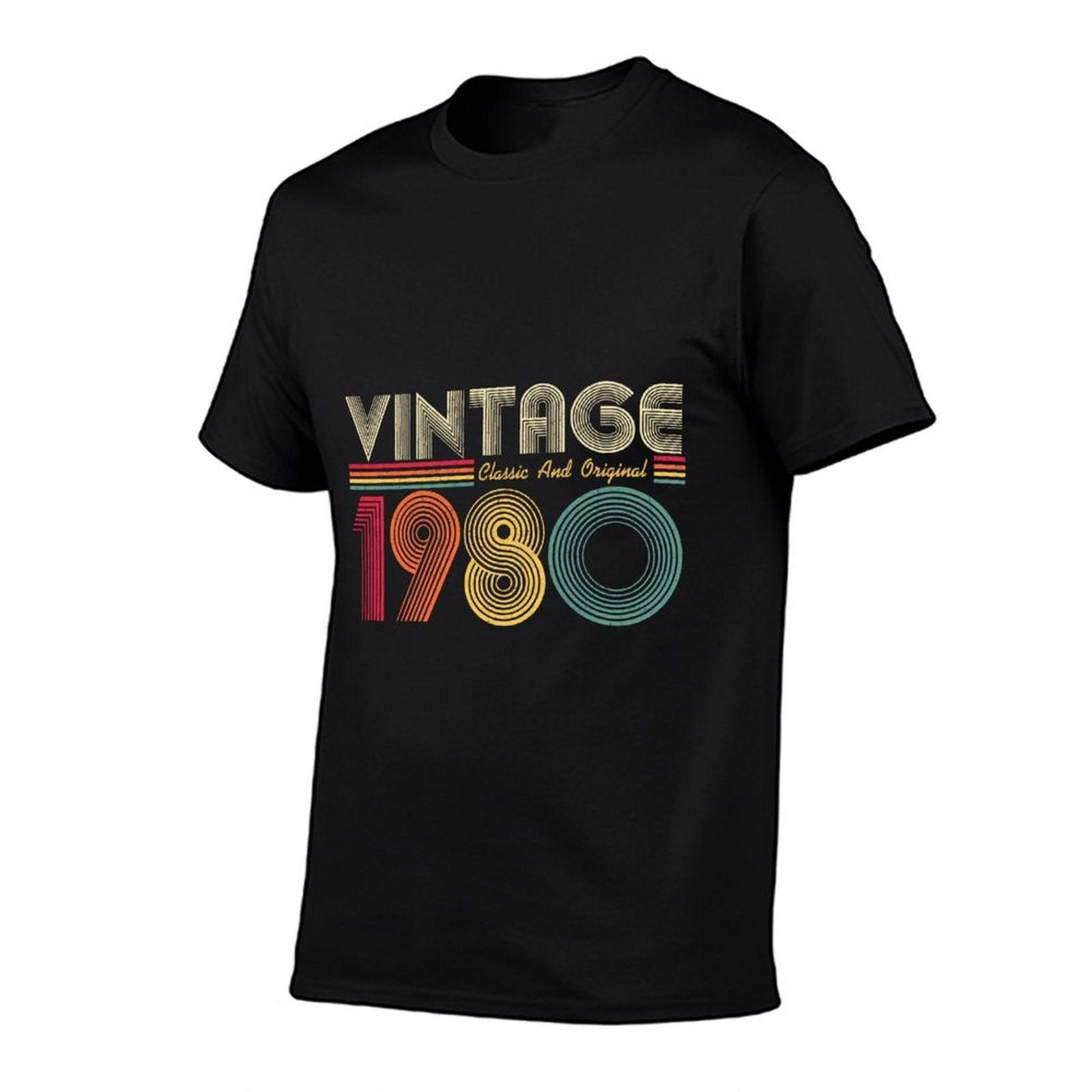 1980 40th Birthday Gift Vintage Retro Men Women 40 Years Old  Classic T-Shirt