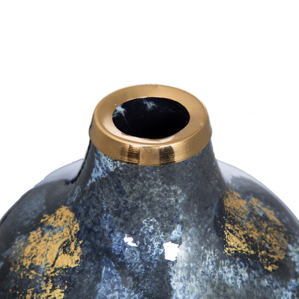 Modern Art Glass Floral Accent Vase