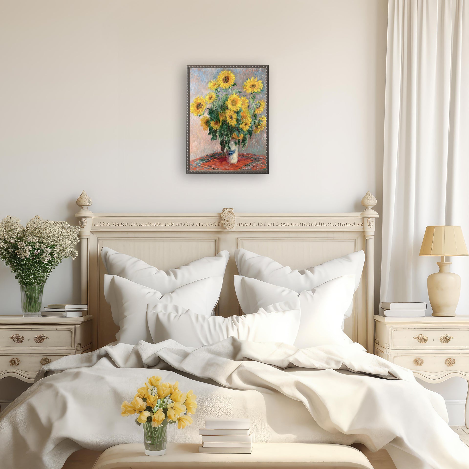 Vintage Floral Oil Reproduction