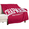 Chapman - College Font Curved Wrinkle-free Throw Blanket