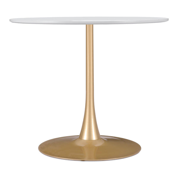 Opus Dining Table White & Gold