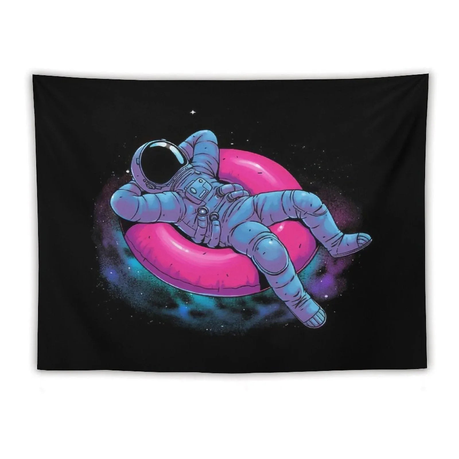 Astronaut Floating Dream in Space Tapestry
