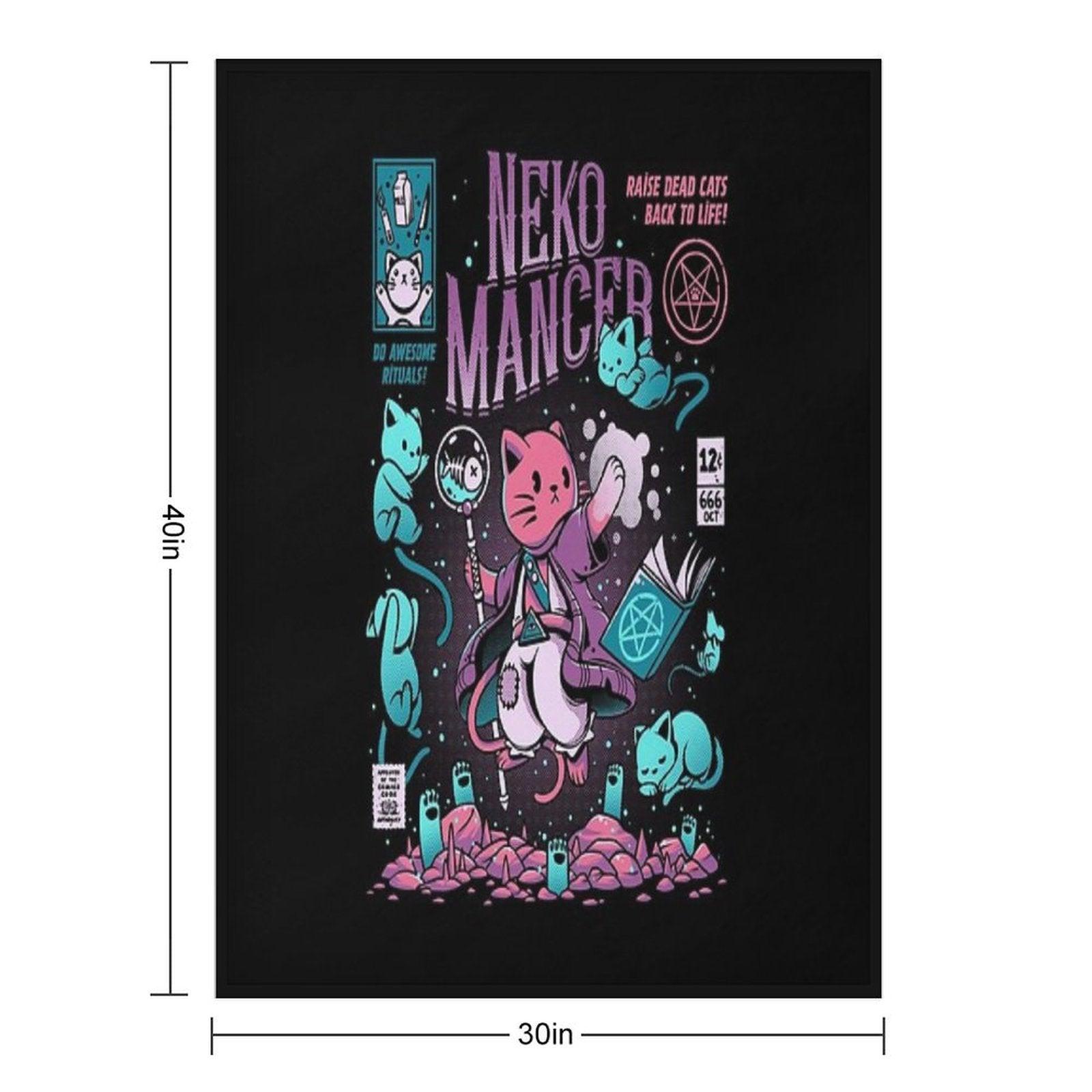 Nekomancer Throw Blanket