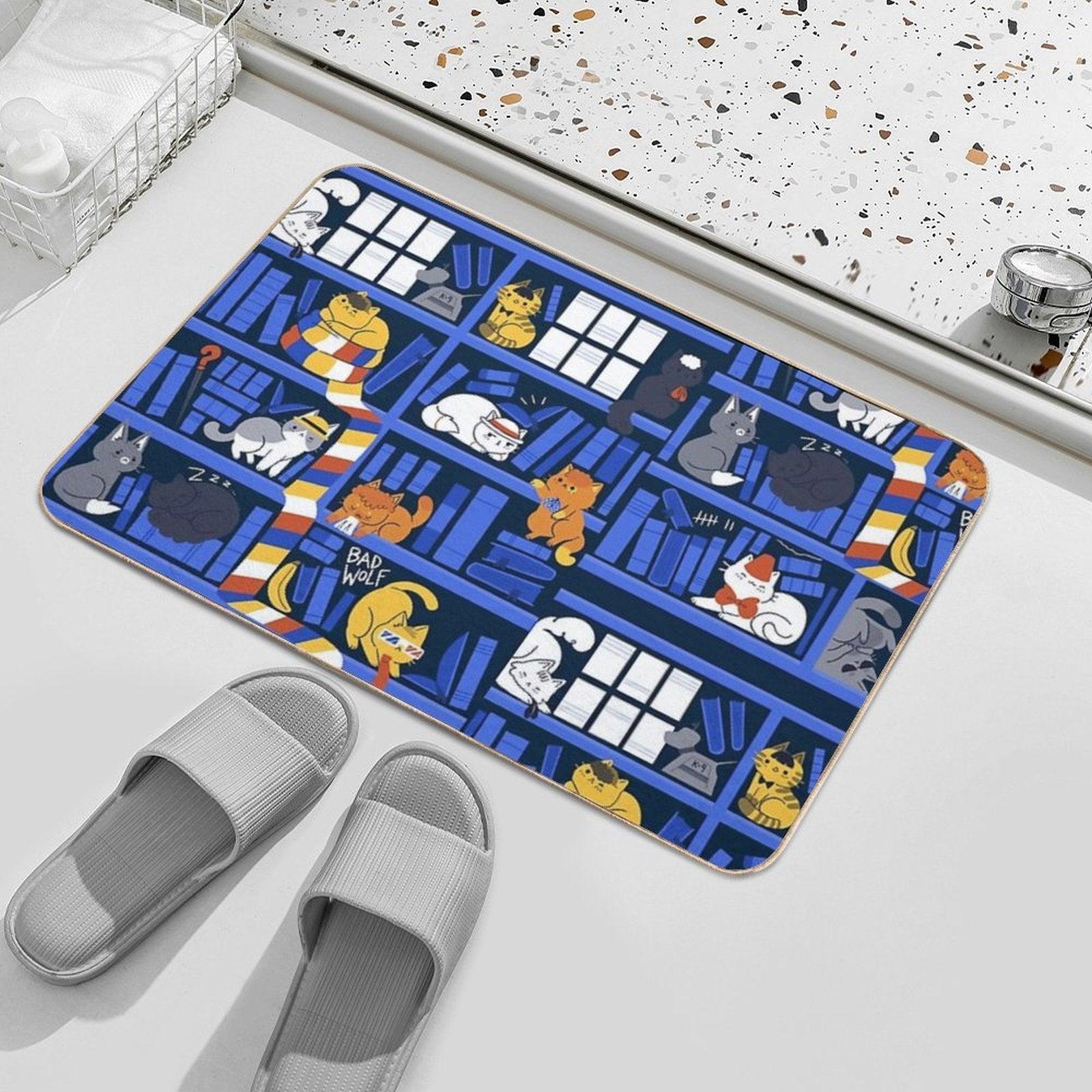 Library Box Who  Dirt-Trapping Bath Mat