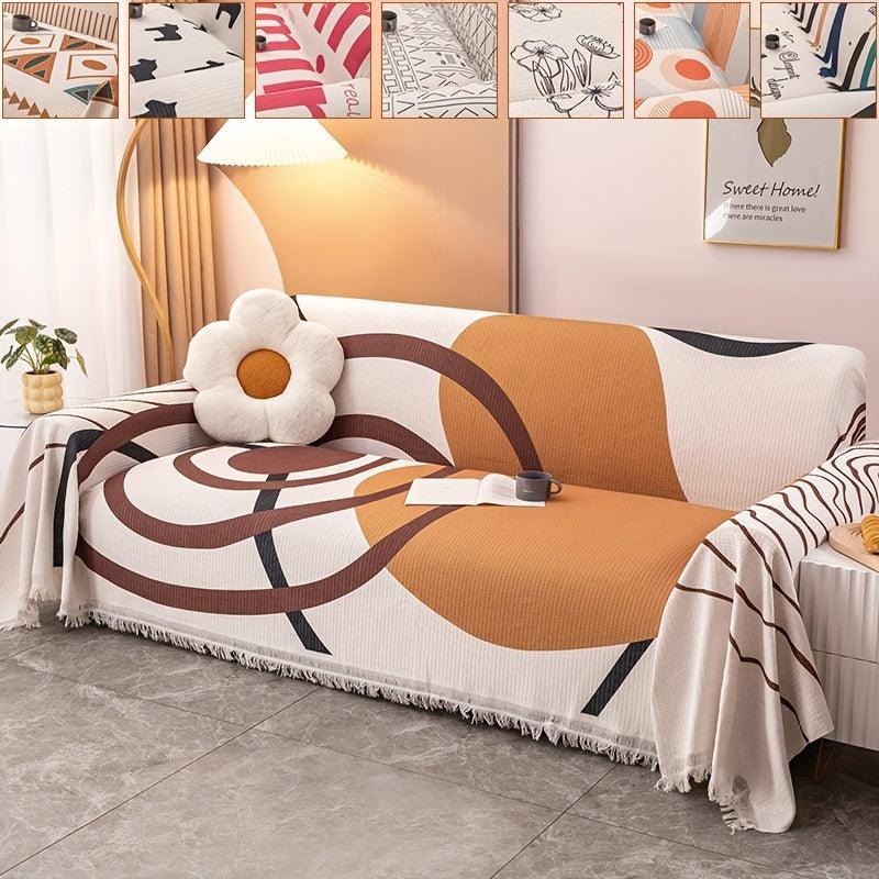 Vintage Slipcovers Couch | Plush Sofa Throw Cover for All Seasons