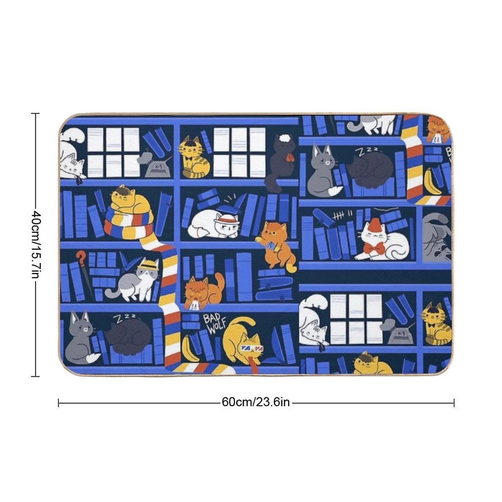 Library Box Who  Dirt-Trapping Bath Mat