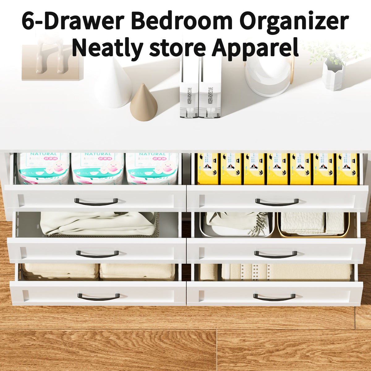 6 Drawer Dresser for Bedroom