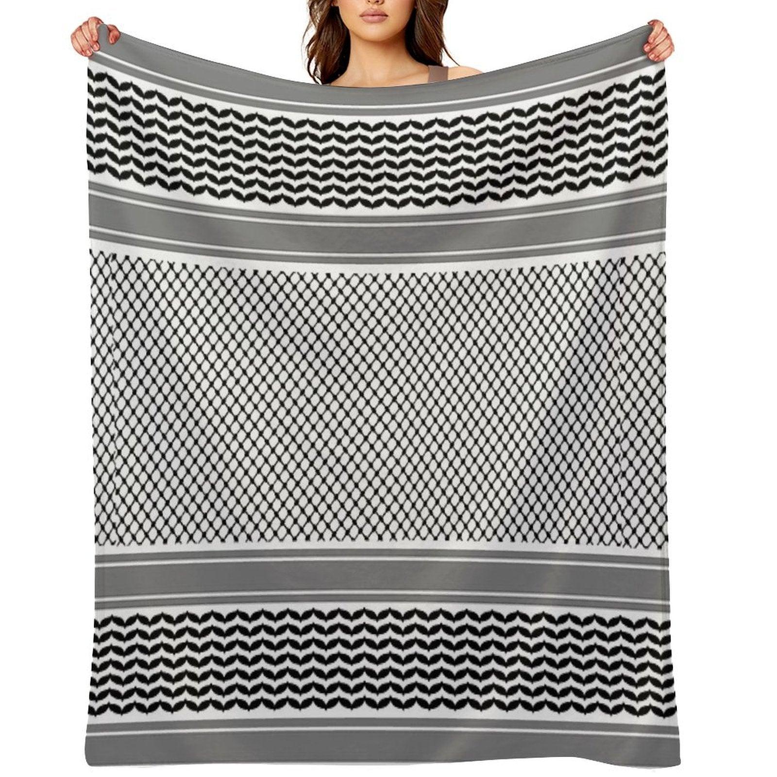 Palestinian Keffiyeh - كوفية  فلسطينية Throw Blanket
