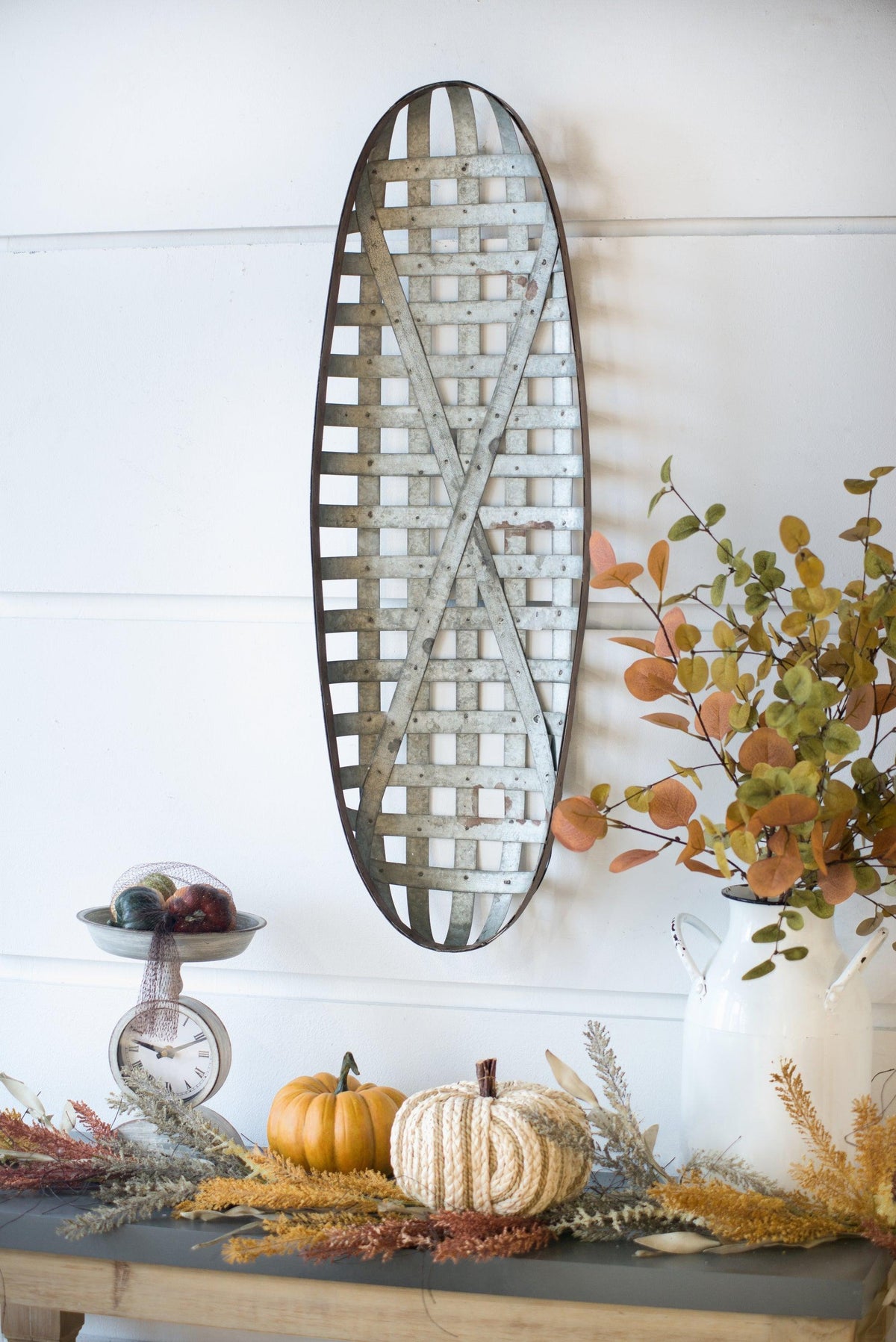Vintage Silver Snowshoe Wall Art