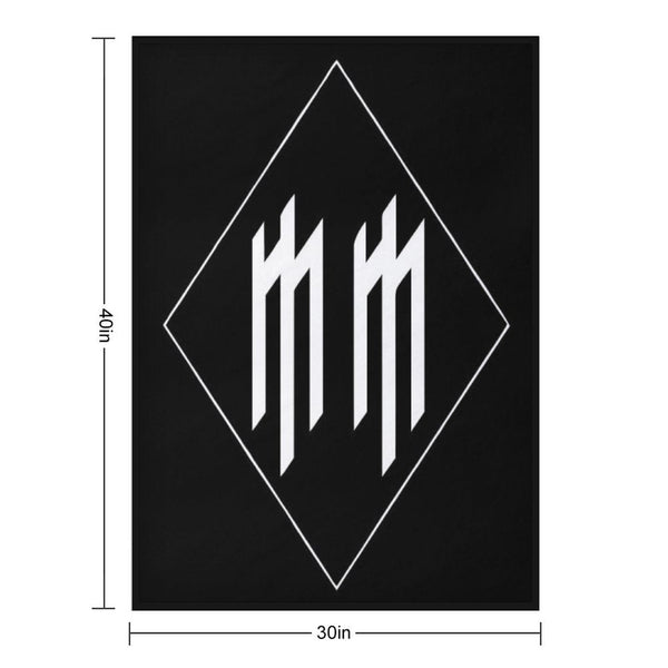 MM Logo Anti-pilling Throw Blanket