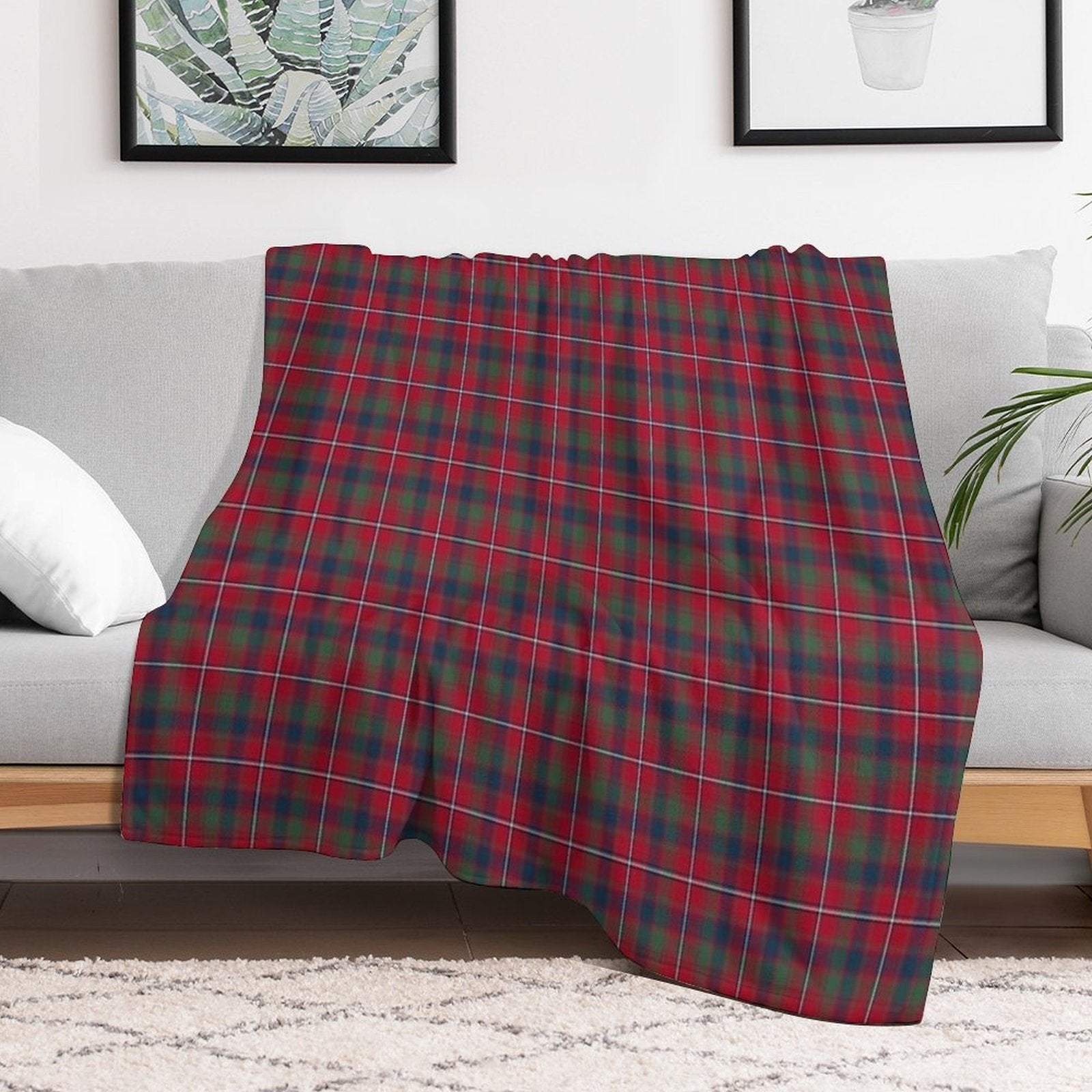 Clan Robertson Tartan Anti-pilling Throw Blanket