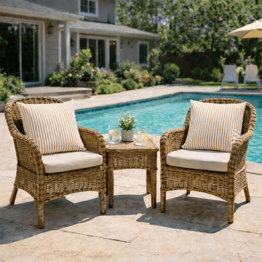 2 Pack Outdoor Throw Pillows - Waterproof & Fade-Resistant