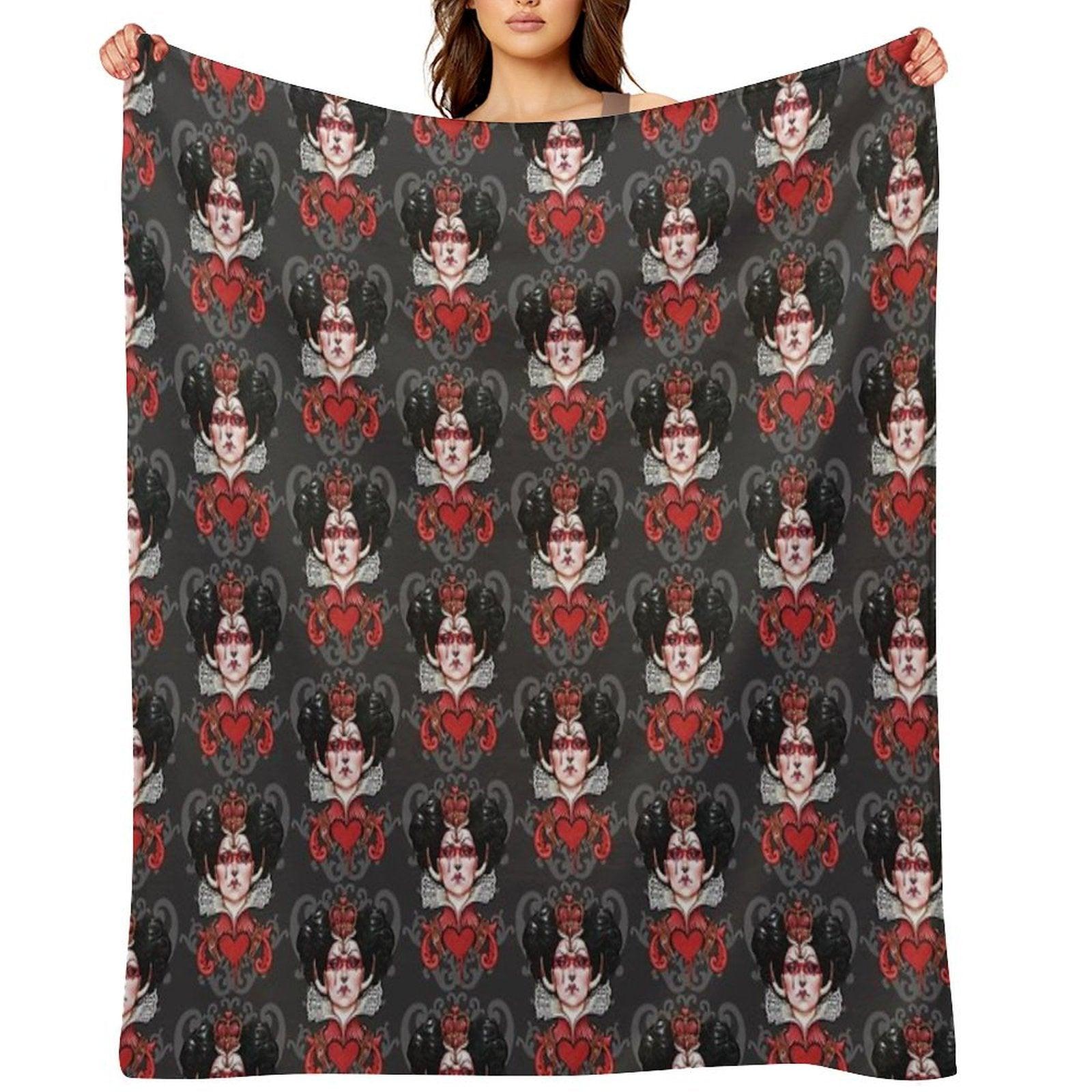 Queen of Hearts Throw Blanket