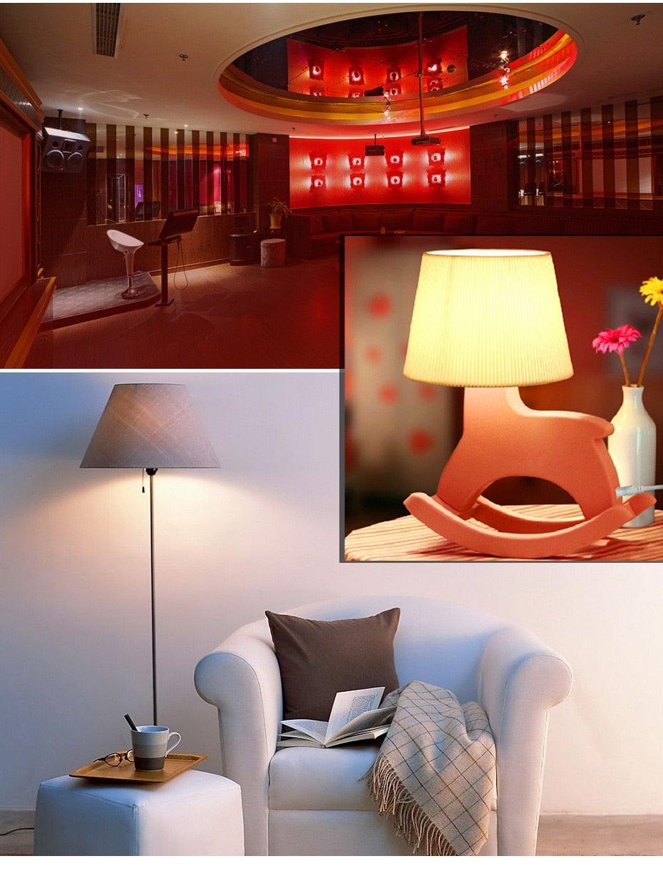 E27 RGB Led Bulb 5W 10W 15W Dimmable 16 Color Changing Magic Bulb GU10 8W AC 220V 110V RGB White IR Remote Control Night Light LED Light Bulb, Color Changing Light Bulb with Remote