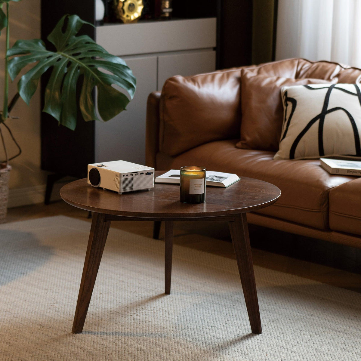 Center Table Low Table 100% Solid Oak Wood Top Plate Desk Coffee Table