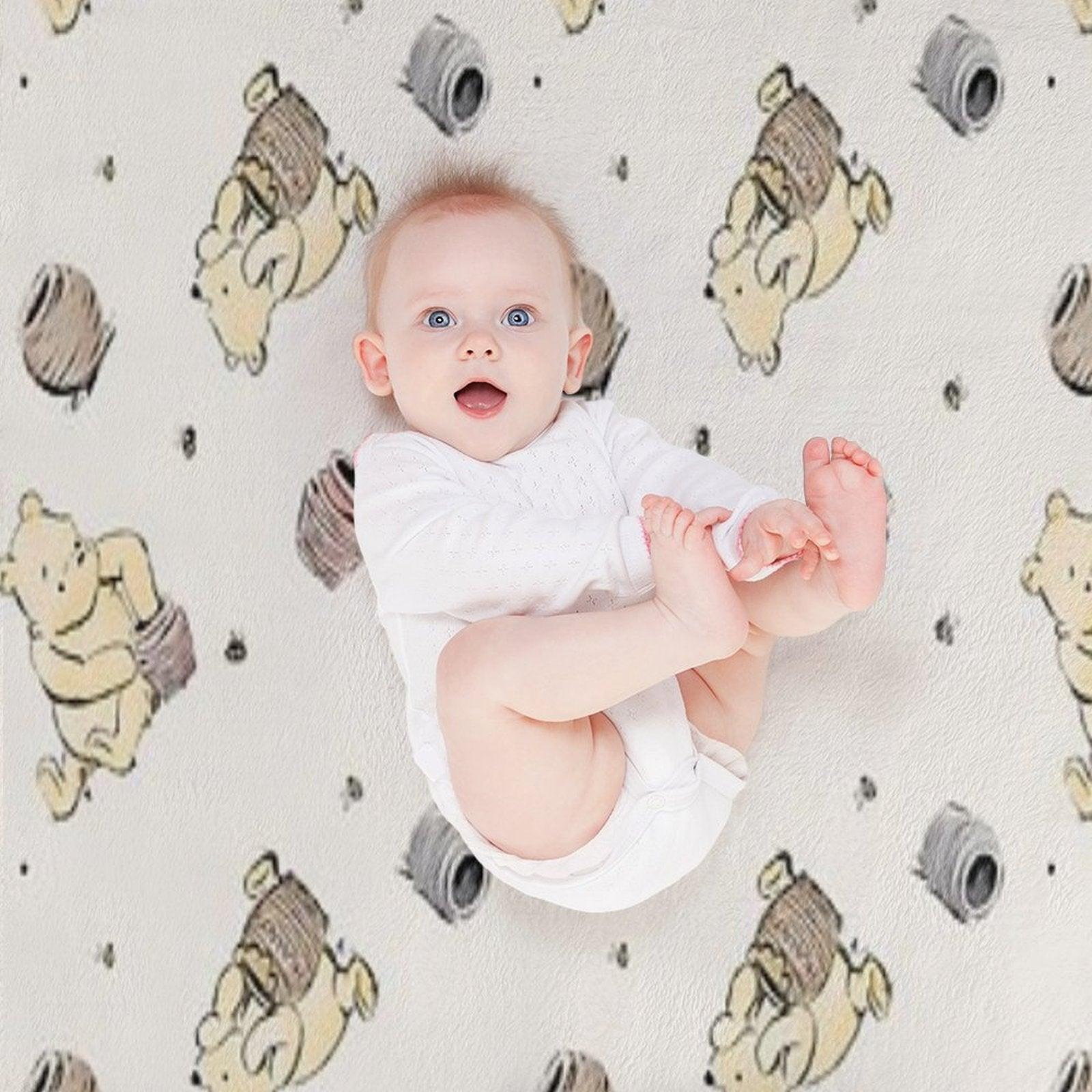 Vintage Pooh Throw Blanket