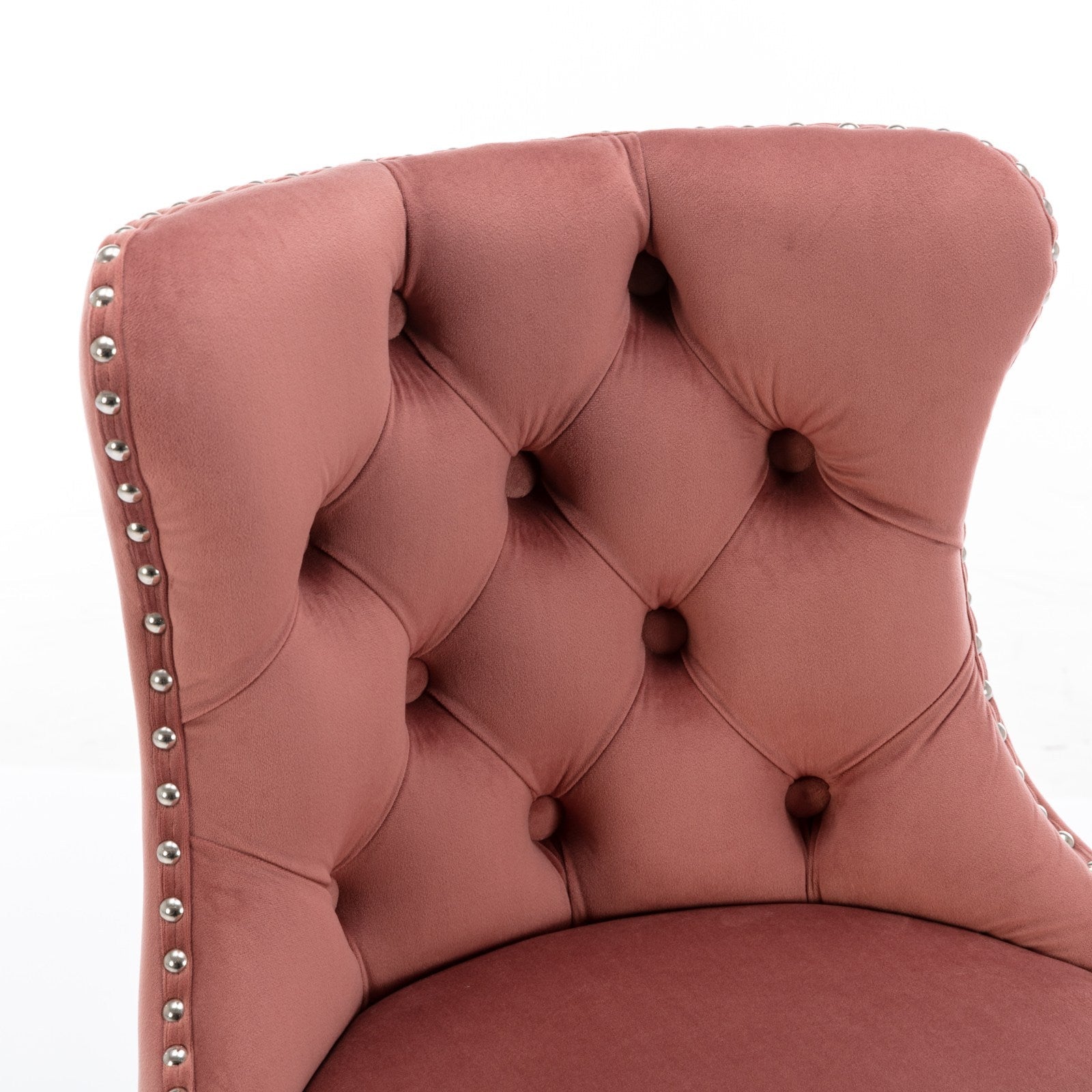 Modern Velvet Swivel Barstools with Adjustable Seat Height and Chrome Base