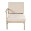 Perla Left Armchair in Acacia Wood