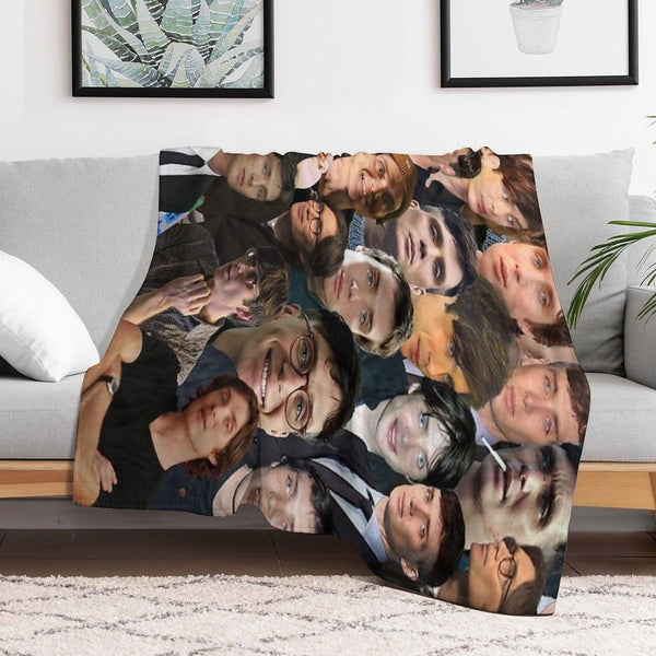 Cillian Murphy Photo Collage Throw Blanket