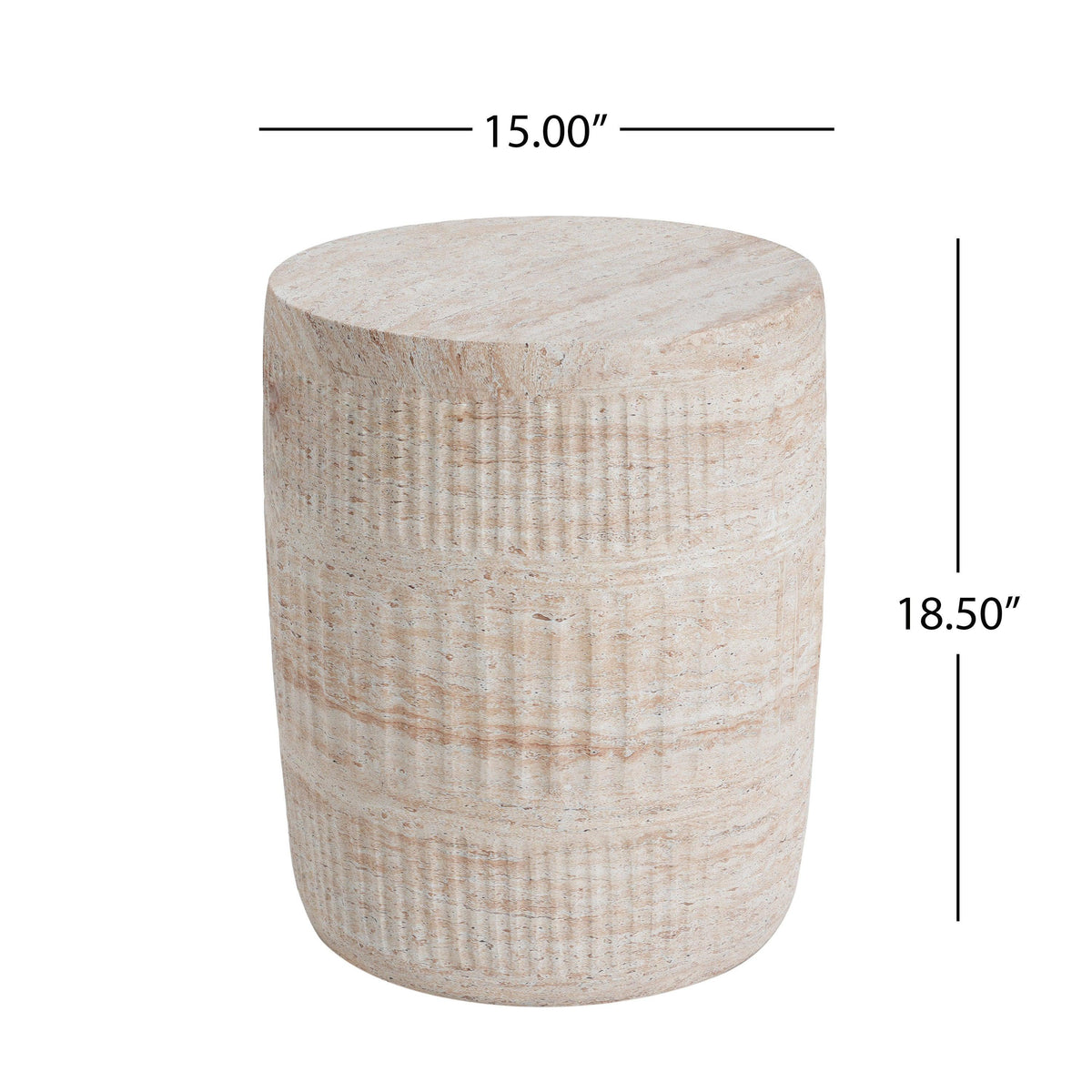 Outdoor/Indoor Lightweight Concrete Side Table